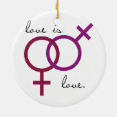 同性愛はです愛(女性) セラミックオーナメント (裏面)