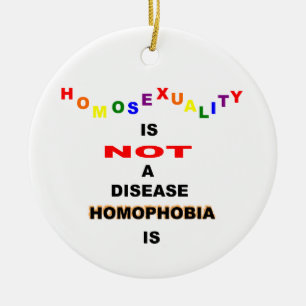 同性愛は病気ではない セラミックオーナメント