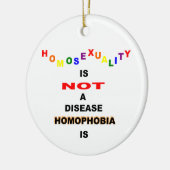 同性愛は病気ではない セラミックオーナメント (左)
