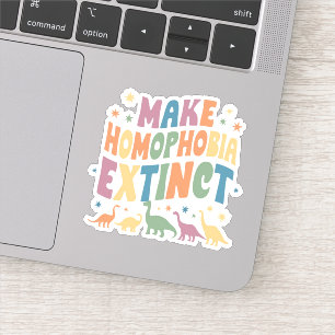同性愛嫌悪の絶滅した恐竜のプライドLGBTQを作る シール