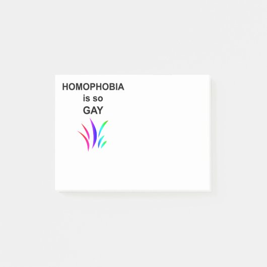 同性愛嫌悪はゲイ ポストイット (正面)