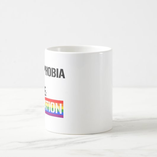 同性愛嫌悪は治療を持っている:教育 コーヒーマグカップ (中央)