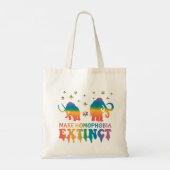 同性愛嫌悪を消滅させる – Rainbow Elephant LGBTQ トートバッグ (裏面)