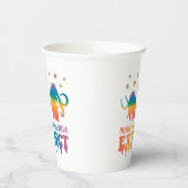 同性愛嫌悪を消滅させる – Rainbow Elephant LGBTQ 紙コップ (左)