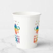 同性愛嫌悪を消滅させる – Rainbow Elephant LGBTQ 紙コップ (右)