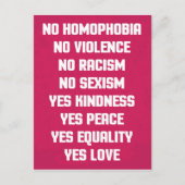 同性愛嫌悪引用文 ポストカード (正面)