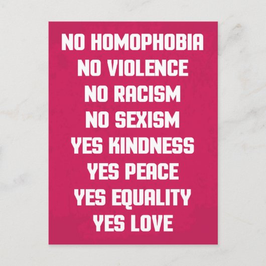 同性愛嫌悪引用文 ポストカード (正面)