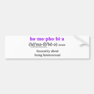 同性愛恐怖症 バンパーステッカー