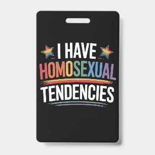 同性愛的傾向を持っています LGBTQプライド レインボー バッジ