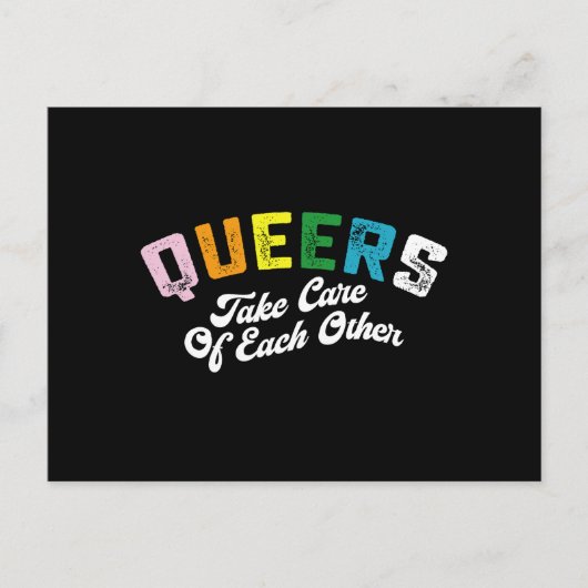 同性愛者が気にお互いを取るLGBTプライドゲイ ポストカード (正面)