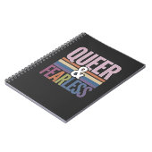 同性愛者と恐れを知らないLGBTプライド月盟友 ノートブック (左側)