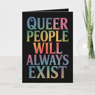 同性愛者の人々は常に存在する同盟国LGBTQIAプライド カード