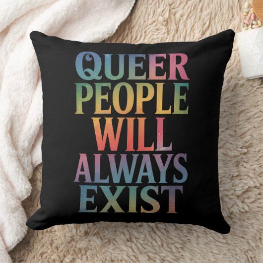 同性愛者の人々は常に存在する同盟国LGBTQIAプライド クッション (ブランケット)