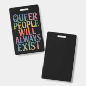 同性愛者の人々は常に存在する同盟国LGBTQIAプライド バッジ (正面＆裏面)