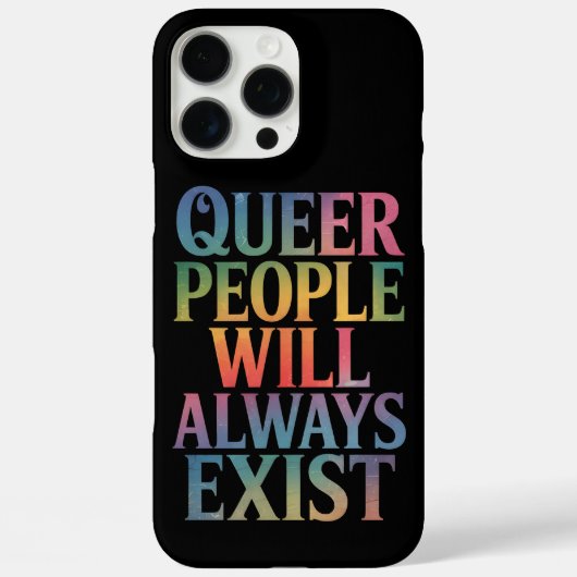 同性愛者の人々は常に存在する同盟国LGBTQIAプライド Case-Mate iPhoneケース (裏面)