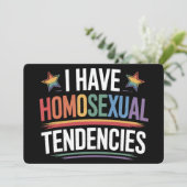 同性愛者の性癖があるLGBTQプライドレインボー 招待状 (スタンド正面)