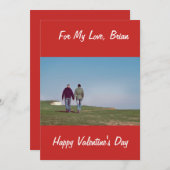 同性愛者の男性カップル専用バレンタインデーのカード シーズンカード (正面/裏面)