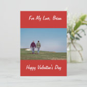 同性愛者の男性カップル専用バレンタインデーのカード シーズンカード (スタンド正面)