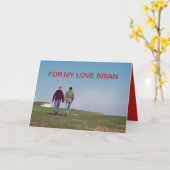 同性愛者の男性パートナー専用のバレンタインデー カード (黄色い花)