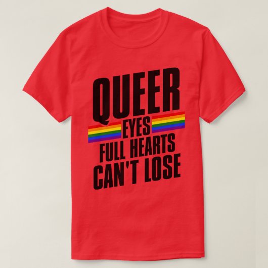 同性愛者の目フルハート失わない2 Tシャツ (デザイン正面)