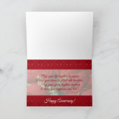 同性愛者の記念日 赤いバラを添えて カード (内部)