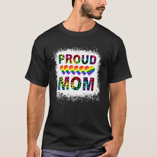 同性愛者ウ誇りを持ったムマレズビアンLGBTプライドLGBTQ Mo Tシャツ (正面)