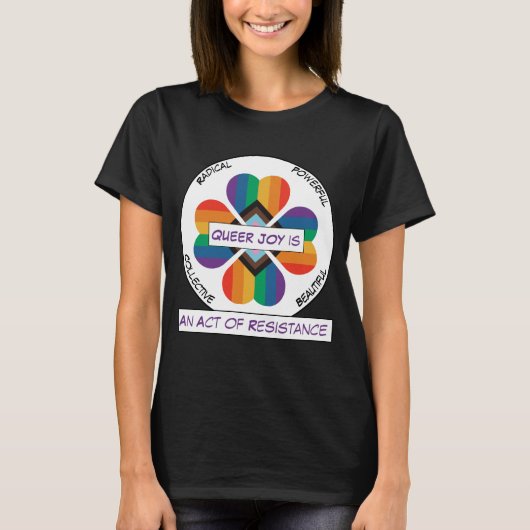 同性愛者ジョイはレジスタンスTシャツ Tシャツ (正面)