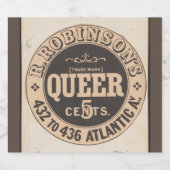 同性愛者ソーダテンパランスブランドヴィンテージアメリカーナ リキュールボトルラベル (シングルラベル)