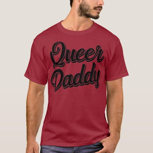 同性愛者ダディ – LGBTおもしろいゲイプレミアム Tシャツ (正面)