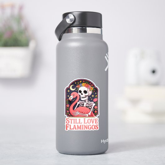 同性愛者ハロウィーンスティルラブフラミンゴ シール (HydroFlask)