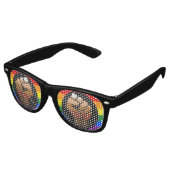 同性愛者ピープルオブカラープライドフラッグサングラス レトロサングラス (アングル)