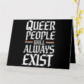 同性愛者プライドプライド同性愛者人は常に存在する カード (黄色い花)