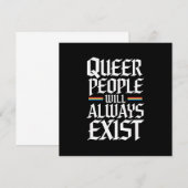 同性愛者プライドプライド同性愛者人は常に存在する 招待状 (正面/裏面)