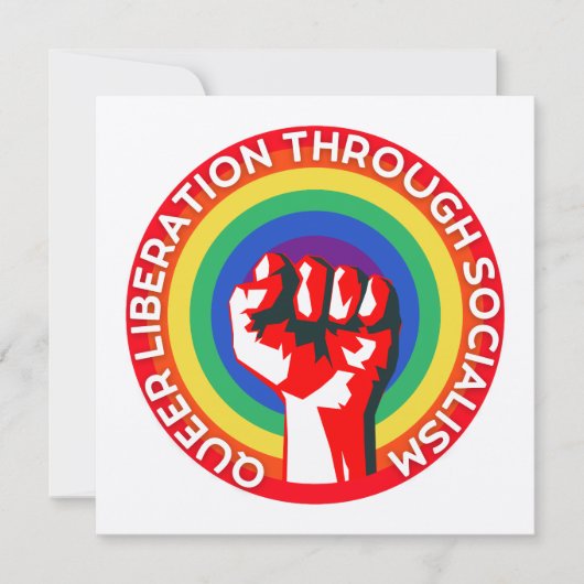 同性愛者社会主義による解放！LGBTQ+の権利 (正面)