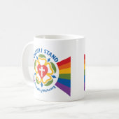 "同性愛者私は"マグを立てます コーヒーマグカップ (正面左)