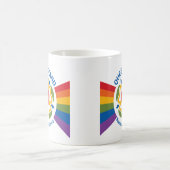 "同性愛者私は"マグを立てます コーヒーマグカップ (中央)