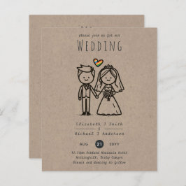 同性愛者結婚の漫画LGBTQIA+おもしろいハンドドロー