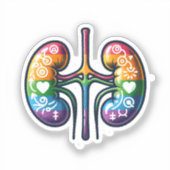 同性愛者腎臓 シール (正面)