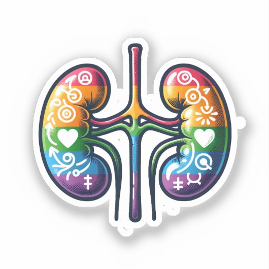 同性愛者腎臓 シール (正面)