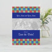 同性愛者（ゲイ/レズビアン）向け「Save the Date」写真入り招待カード セーブザデート (スタンド正面)