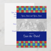 同性愛者（ゲイ/レズビアン）向け「Save the Date」写真入り招待カード セーブザデート (正面/裏面)