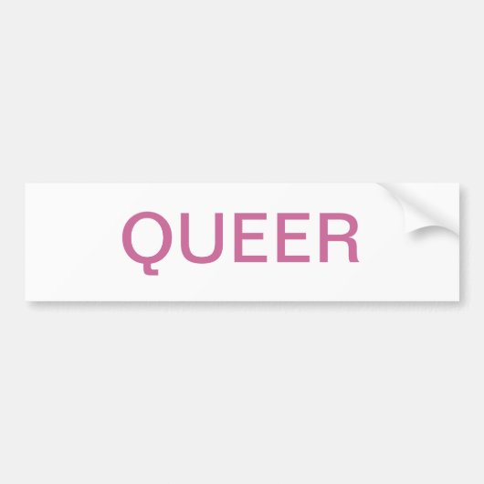 同性愛者 バンパーステッカー (正面)