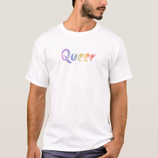 同性愛者,レインボー,プライド, LGBTQ Tシャツ (正面)