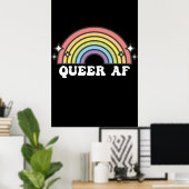 同性愛者AFゲイプライドレズビアントランスバイセクシュアルLGBTQ ポスター (ホームオフィス)