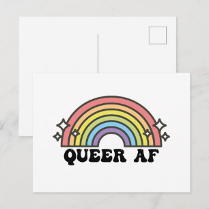 同性愛者AFゲイプライドレズビアントランスバイセクシュアルLGBTQ ポストカード