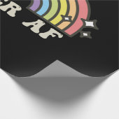 同性愛者AFレインボーゲイレズビアントランスバイセクシュアルLGBTQ ラッピングペーパー (角)