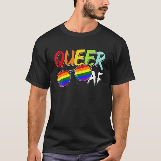 同性愛者AF LGBTプライドゲイレズビアンマーチ Tシャツ (正面)