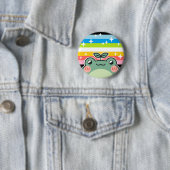 同性愛者LGBTプライドフラッグカエル 缶バッジ (インサイチュ)