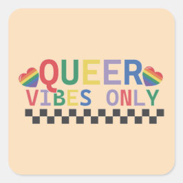 同性愛者VibesのみLGBTステッカー スクエアシール