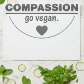 同情がビーガン行くより何もよく味がしません キッチンタオル (折り畳み)